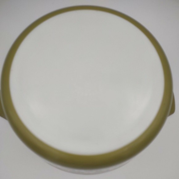 Pyrex Green Crazy Daisy Spring Blossom 475-B 2.5 qt Casserole Bowl NO LID MCM - Picture 6 of 6